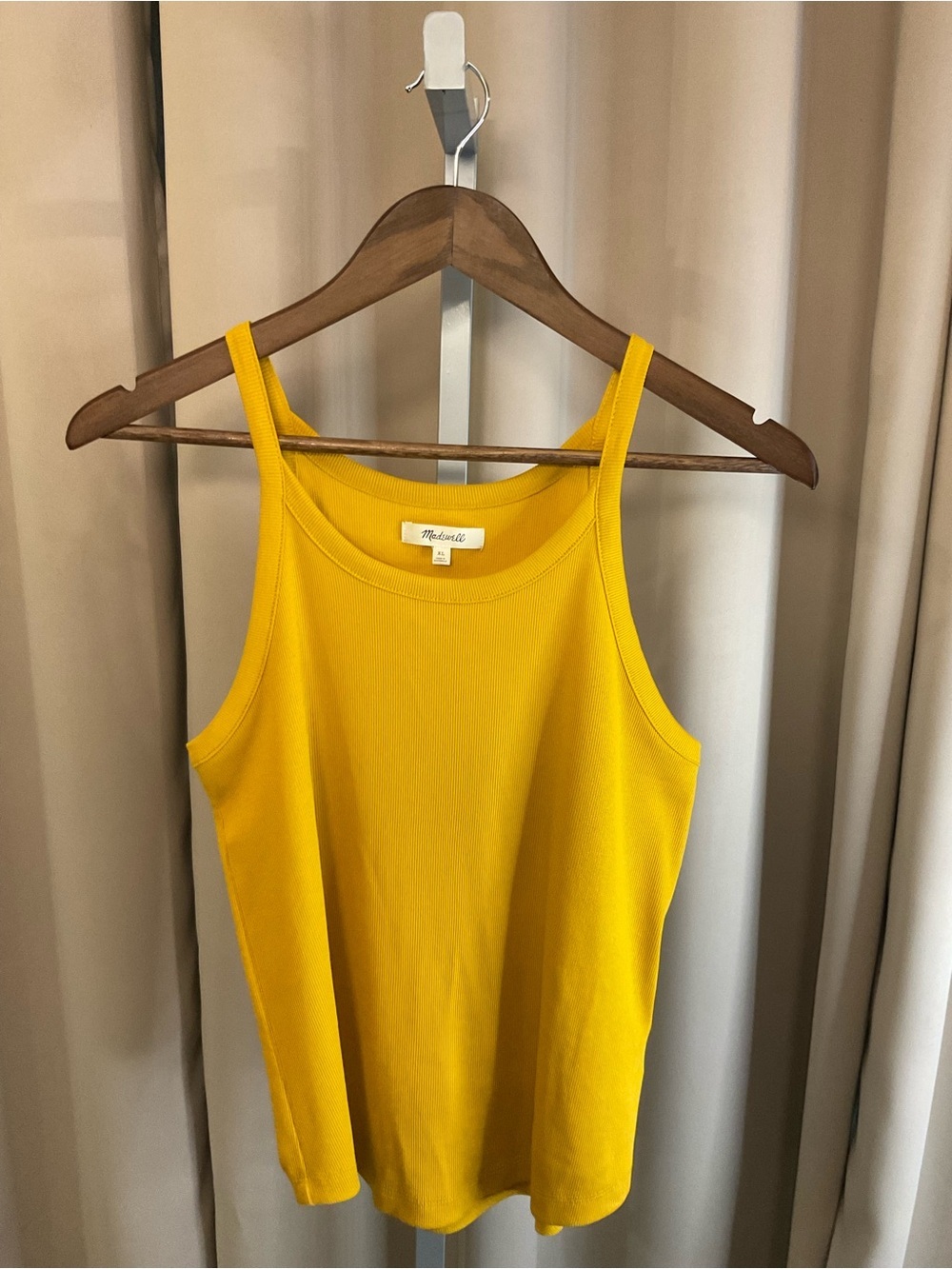 Madewell Sunny Yellow Ribbed Tank
